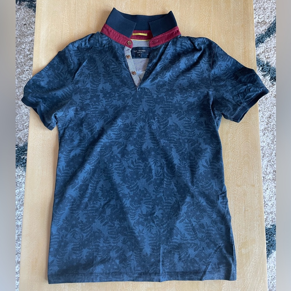 Ted Baker Floral Polo - Size 3 (Medium)